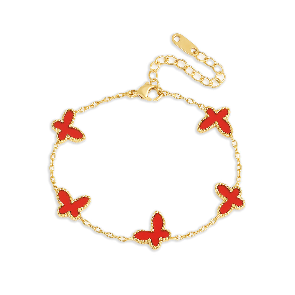 Fjärilsglitterarmband