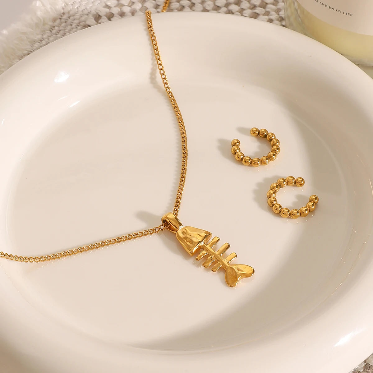 Bone Fish Necklace