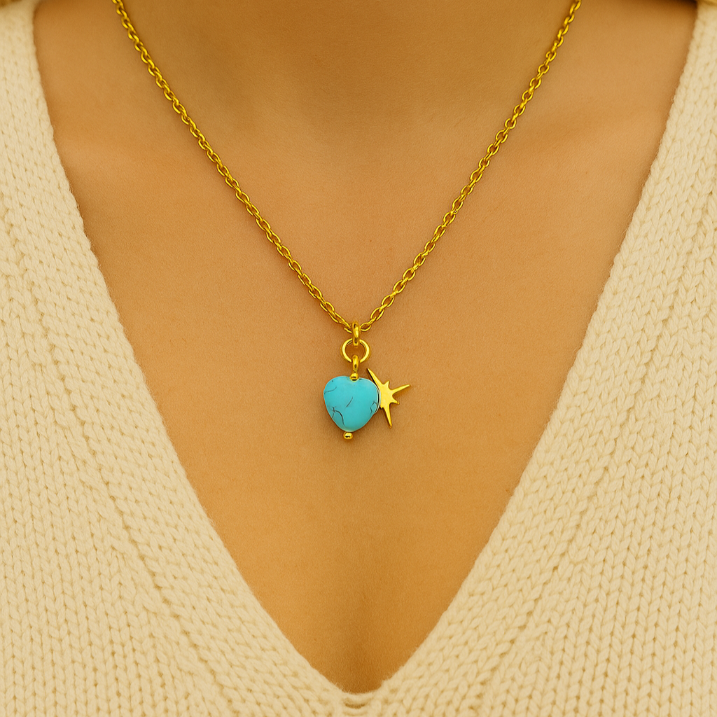 Stone Heart Necklace