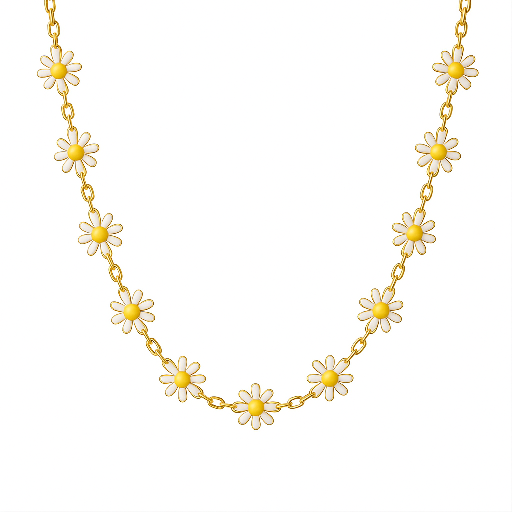 Daisy Flower Necklace