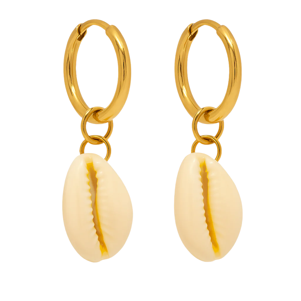 Snäckskalörhängen