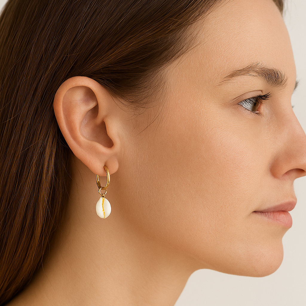 Snäckskalörhängen