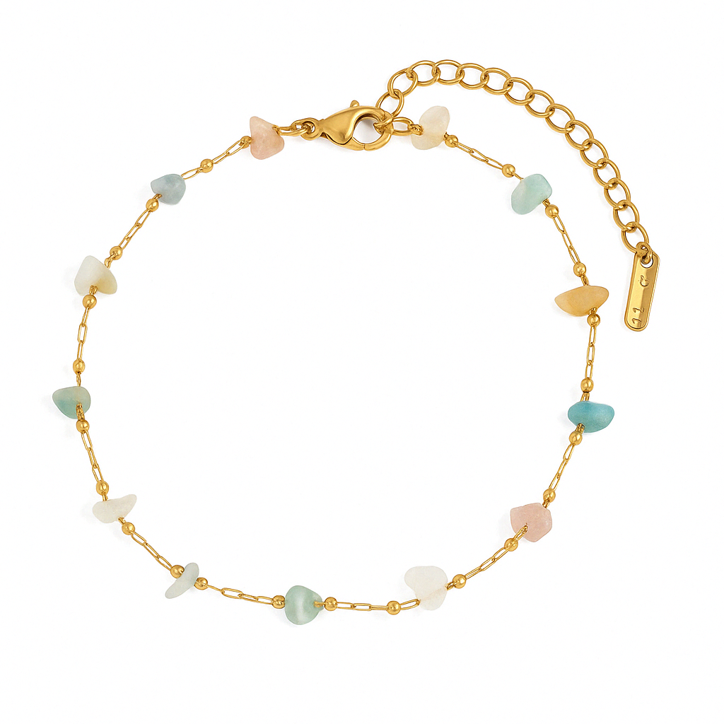 Armband med naturstenar