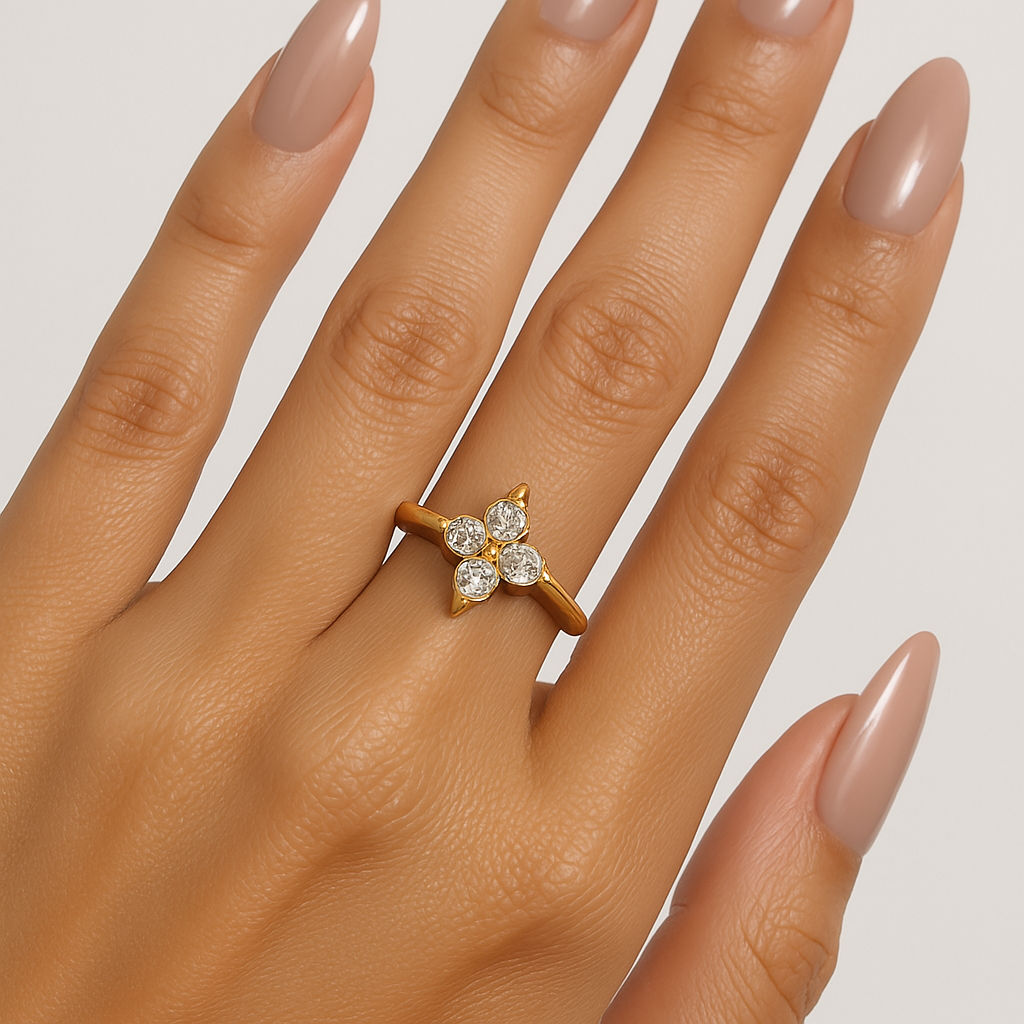 Flower Diamond Ring
