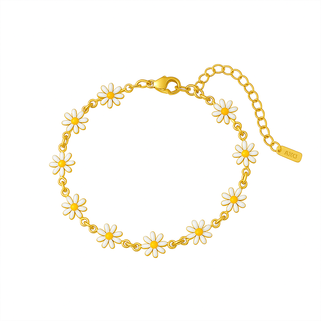 Daisy Flower Bracelet