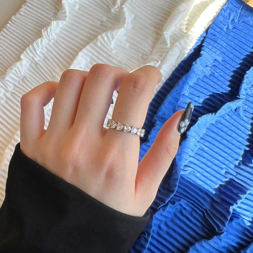 S925 Infinite Hearts Ring