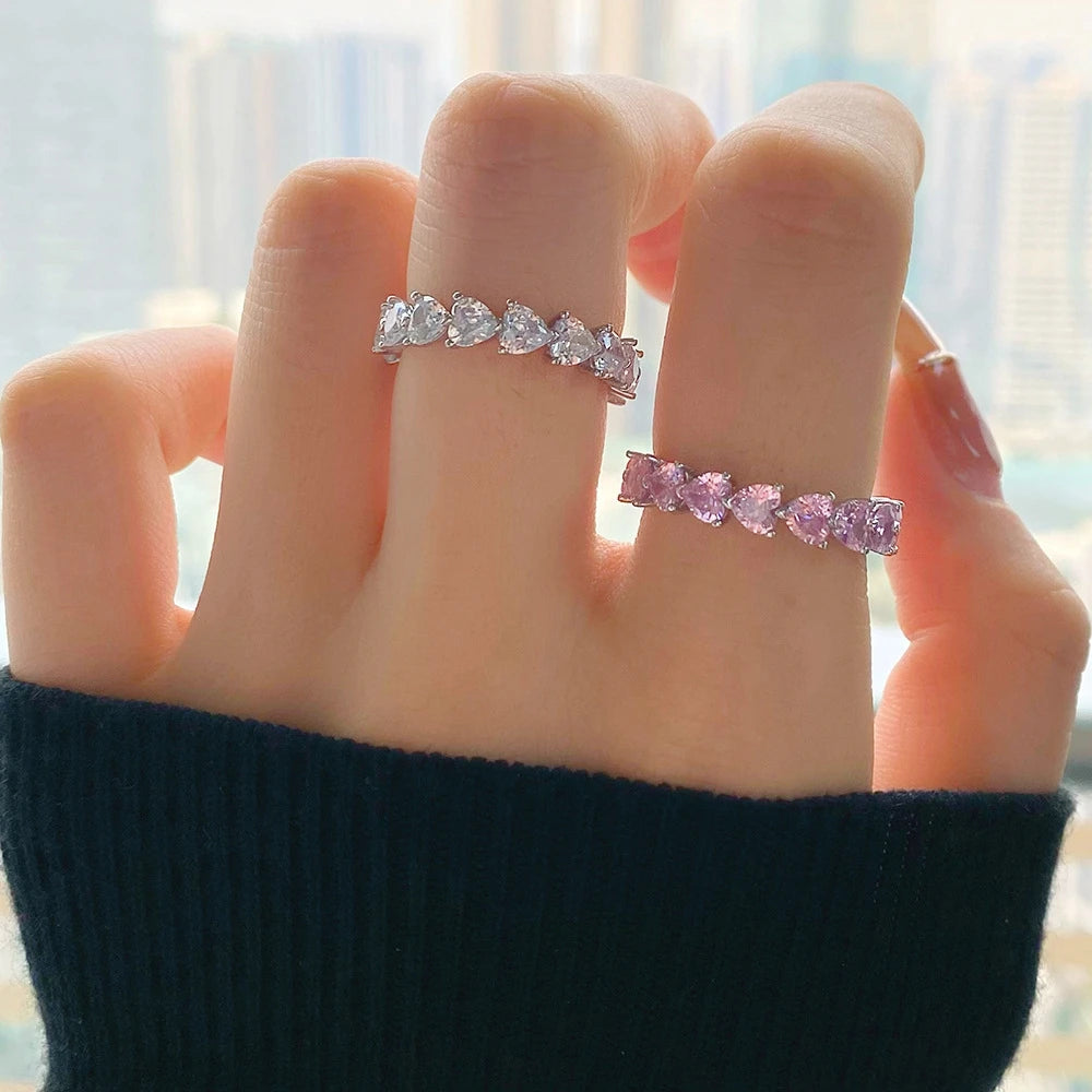 S925 Infinite Hearts Ring