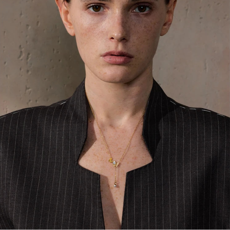 Double Butterfly Necklace