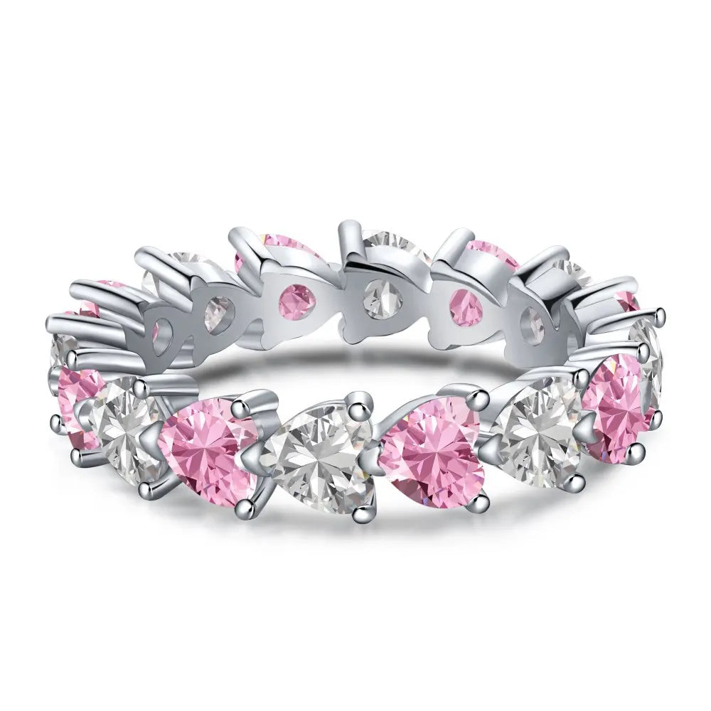 S925 Infinite Hearts Ring