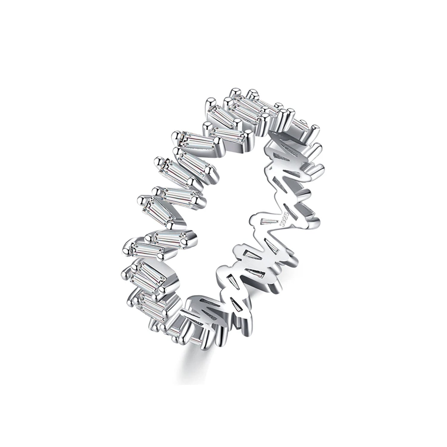S925 Irregular Emerald Ring