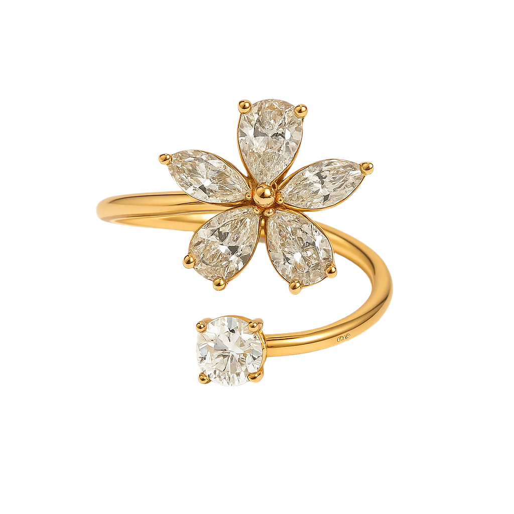 Bloem Ster Ring