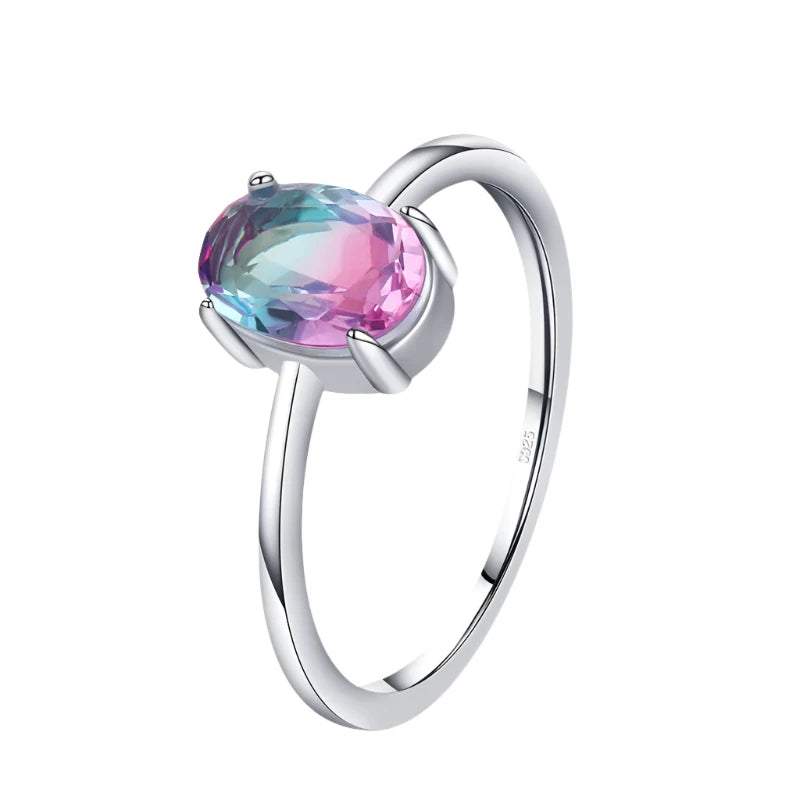 Rainbow Tourmaline Ring