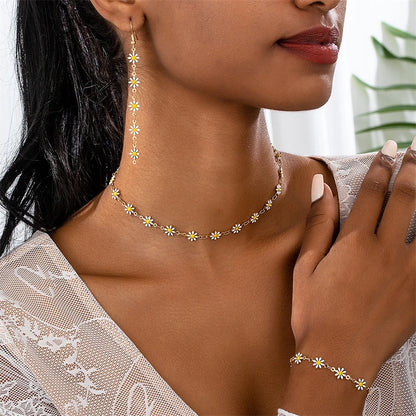 Halsband med prästkrageblomma