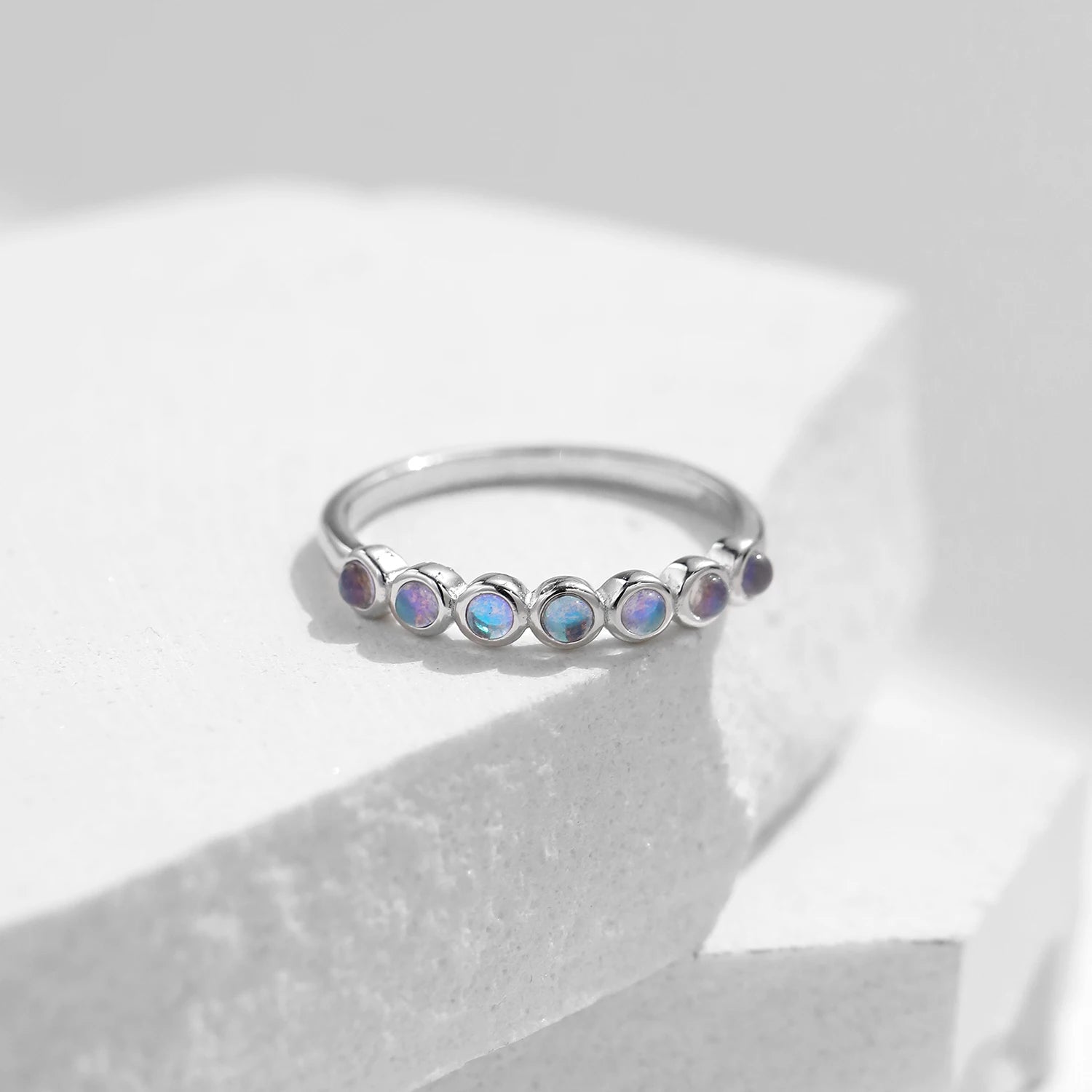 Moonstone Bubble Ring