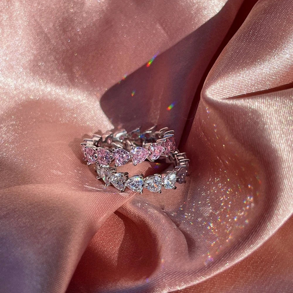 S925 Infinite Hearts Ring