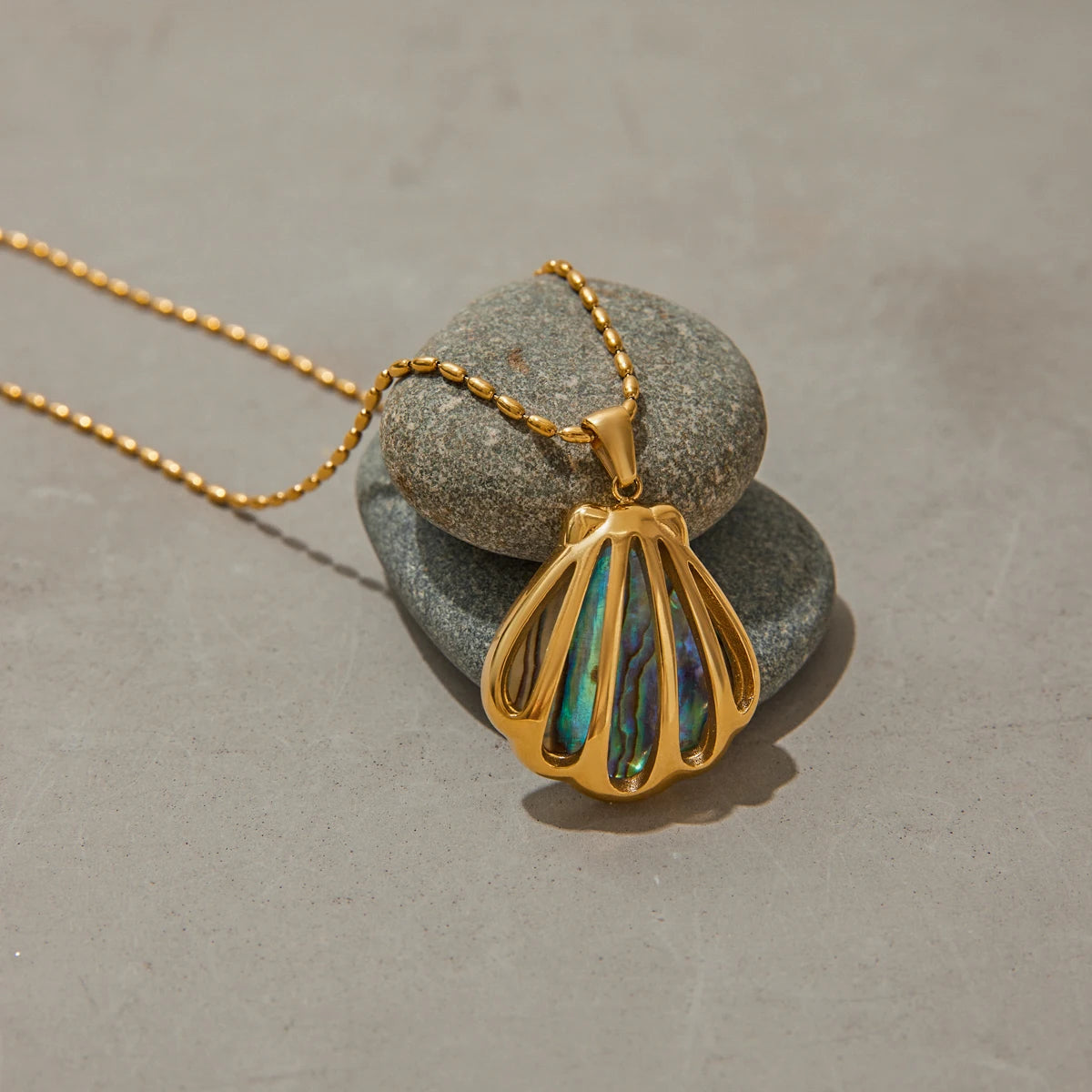 Aqua Shell Necklace