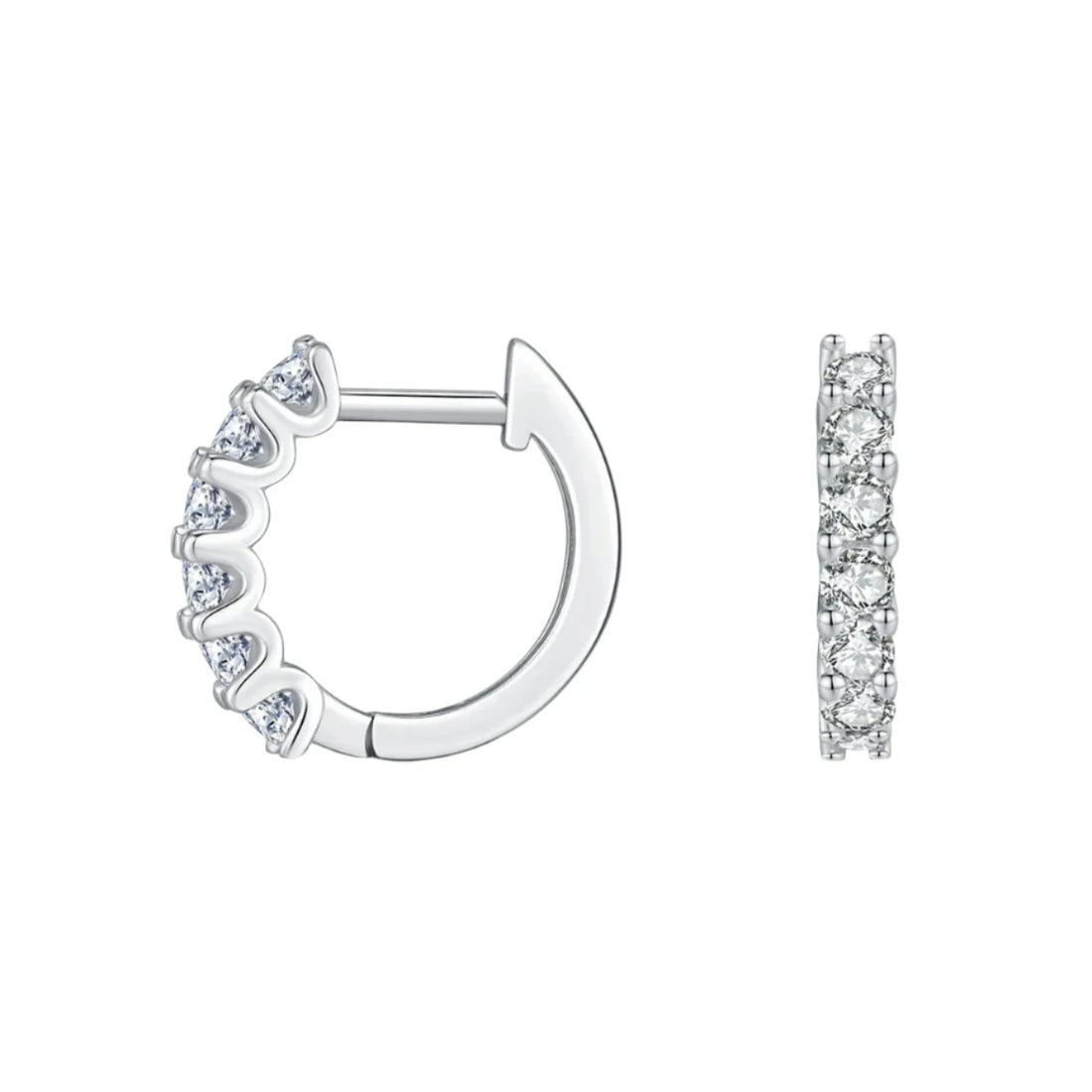 S925 Hollow Sparkling Earring