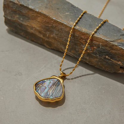 Aqua Shell Necklace