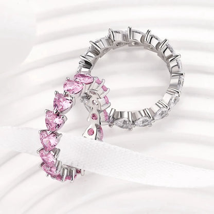 S925 Infinite Hearts Ring