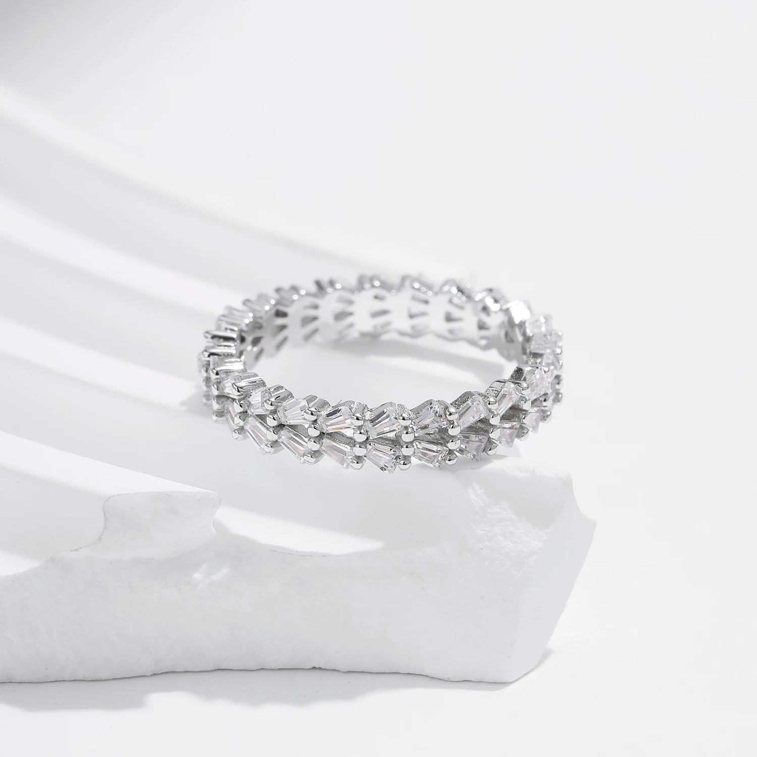 S925 Eternity Shell Ring