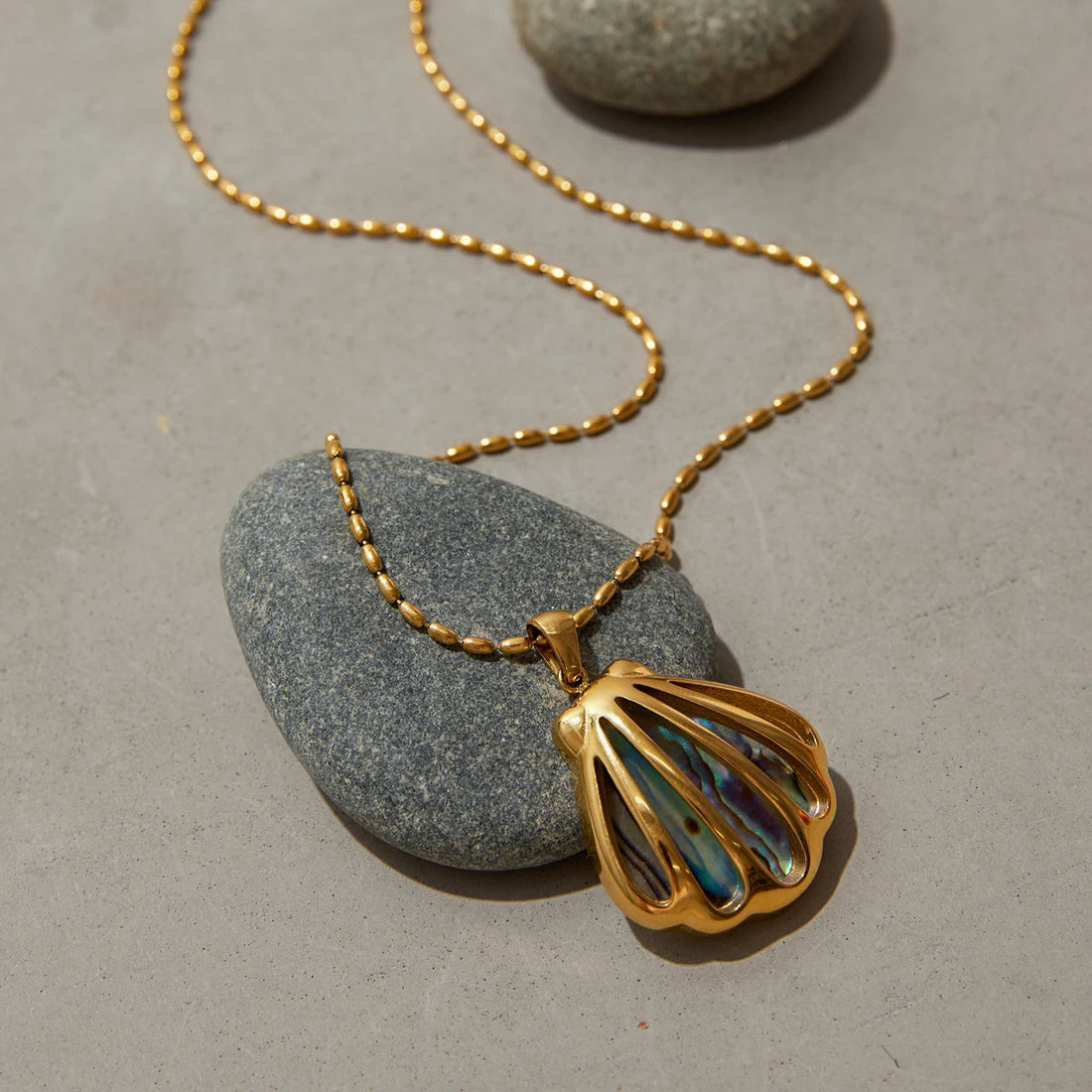 Aqua Shell Necklace
