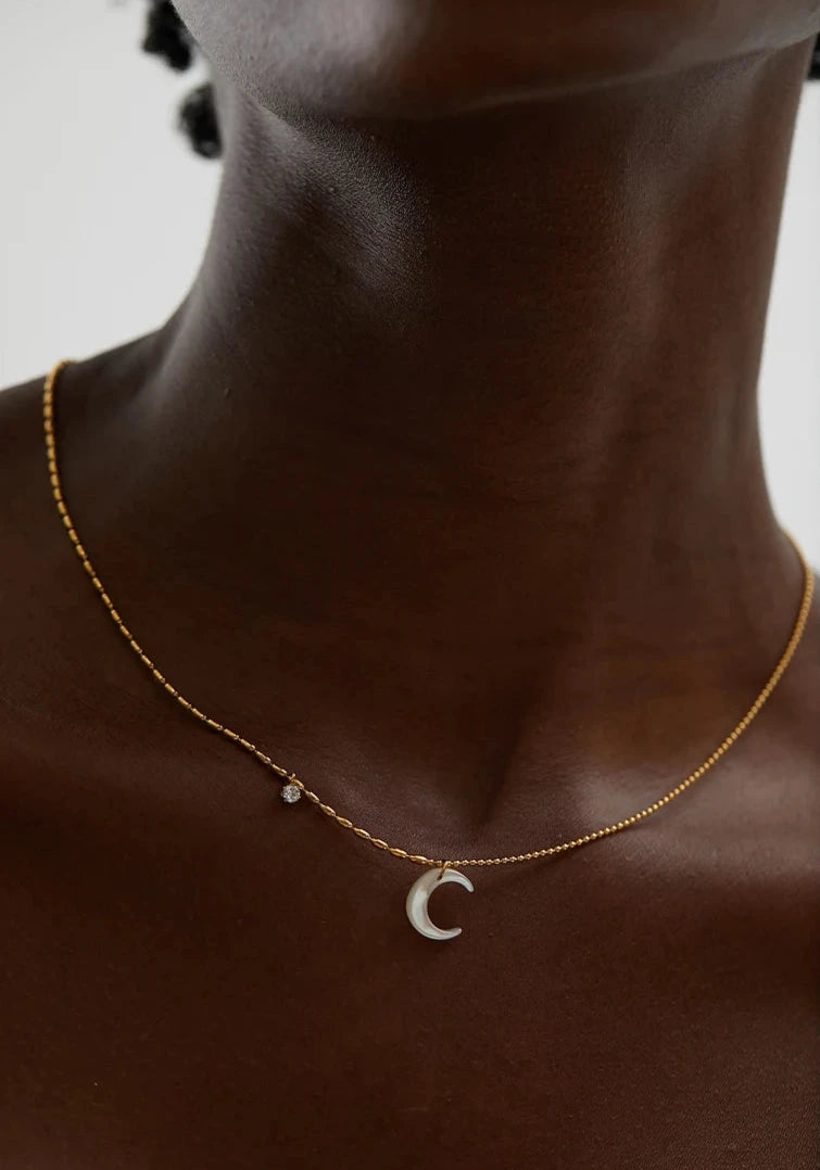 Moon Pendant Necklace