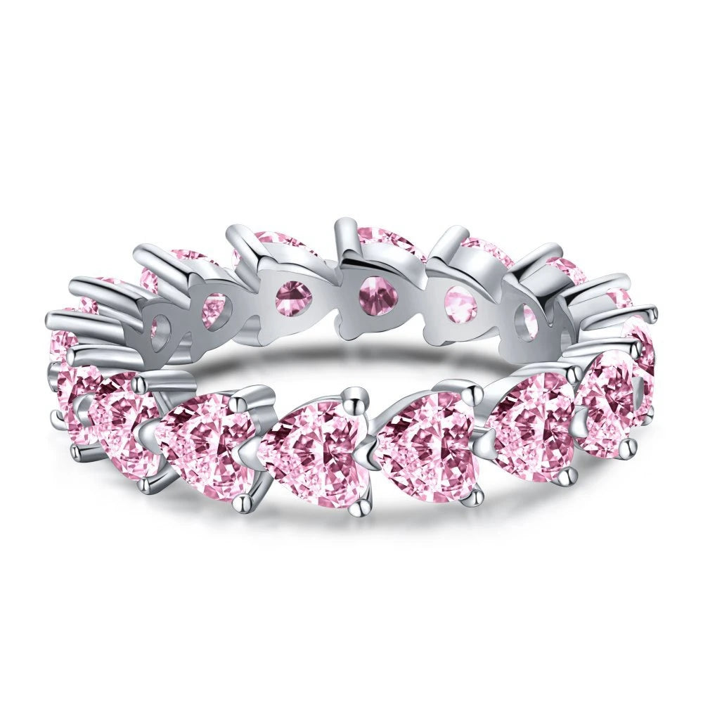 S925 Infinite Hearts Ring