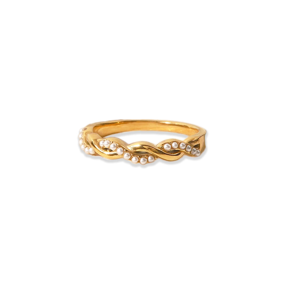 Ariel Pearl Twist Ring