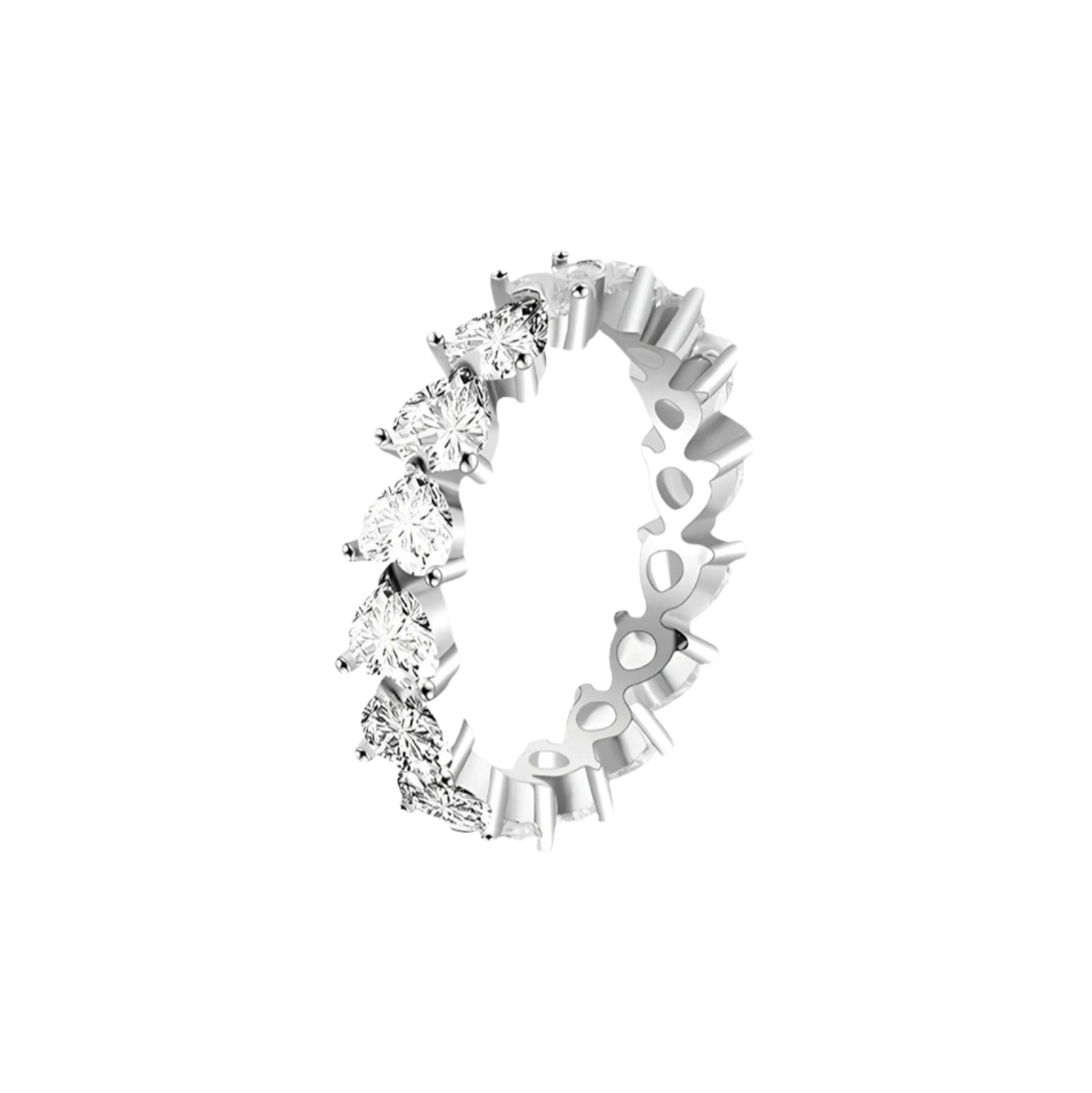 S925 Infinite Hearts Ring